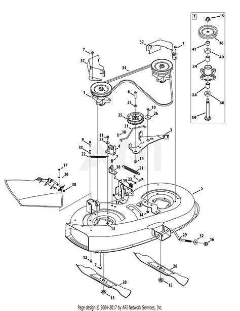 diagram  cub cadet mower deck diagram mydiagramonline