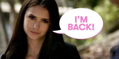 nina dobrev is officially returning for the vampire diaries series