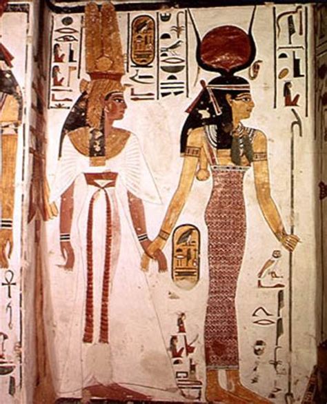 Isis And Nefertari From The Tomb Of Nef Egyptian As Art