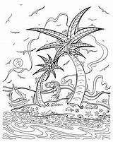 Pages Tropical Coloring Island Getcolorings Megan Duncanson sketch template