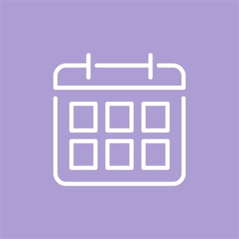 calendar icon purple icones  iphone icones apps
