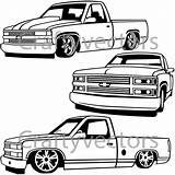 Chevy Drawing Truck Lifted Dodge Trucks Lowered Pickup Silverado Ram C10 Custom Chevrolet Silhouette Drawings Outline Clipart Etsy Body Coloring sketch template