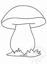 Mushroom Coloring sketch template