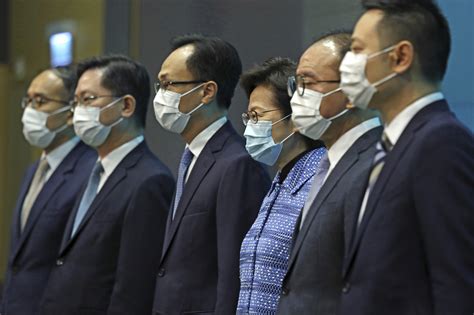 hong kong reshuffles cabinet appoints 5 new ministers