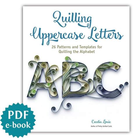 quilling letters uppercase  quilling patterns  image  quilling