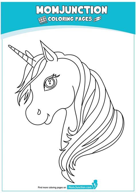 unicorn head unicorn coloring pages mom junction coloring pages