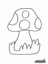 Mushroom Coloring Pages Printable Toadstool Mario Color Cartoon Mushrooms Getcolorings Happy Kids Pa Print Printables Luigi sketch template