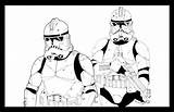 Clone Trooper Troopers Pursuing Improbable sketch template