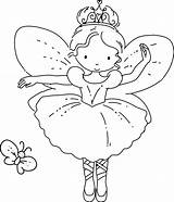 Butterfly Pages Coloring Princess Colouring Ballerina Fairy Getcolorings sketch template