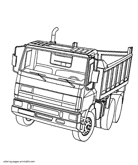 coloring pages dump truck coloring pages printablecom
