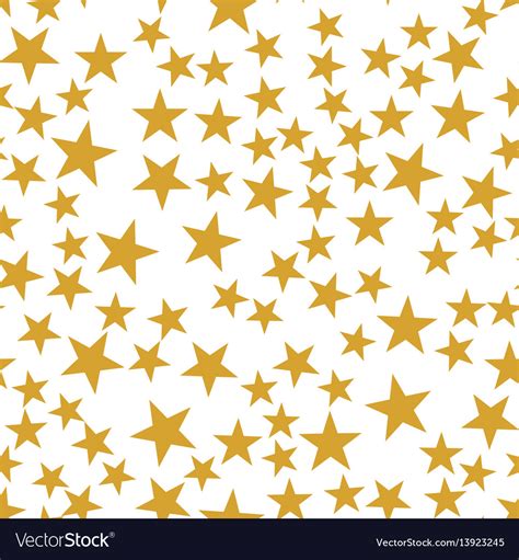golden stars seamless pattern royalty  vector image