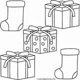 Christmas Coloring Gifts Stockings Bigactivities 2009 sketch template