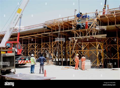construction workers building road dubai united arab emirates uae gcc stock photo alamy