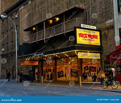imperial theatre manhattan nyc editorial photo image  people broadway