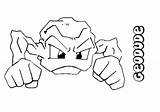 Pokemon Coloring Geodude Pages Printable Color Hellokids Print Rock Online Sheets Kids sketch template