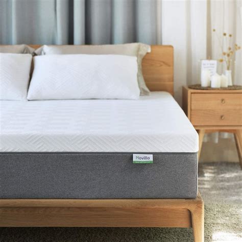queen mattress novilla   gel memory foam queen size mattress  cool sleep pressure