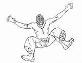 Mysterio Misterio Lucha Luchador Brock Lesnar Ausmalbild Wrestler Bestcoloringpagesforkids Obrazku Coloringhome sketch template