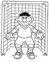 Soccer Coloring Pages Goalie Printable Sesame Street Manchester Goalkeeper Color Things Sheets United Logo Ernie Fun Clipart Goal Keeper Kids sketch template