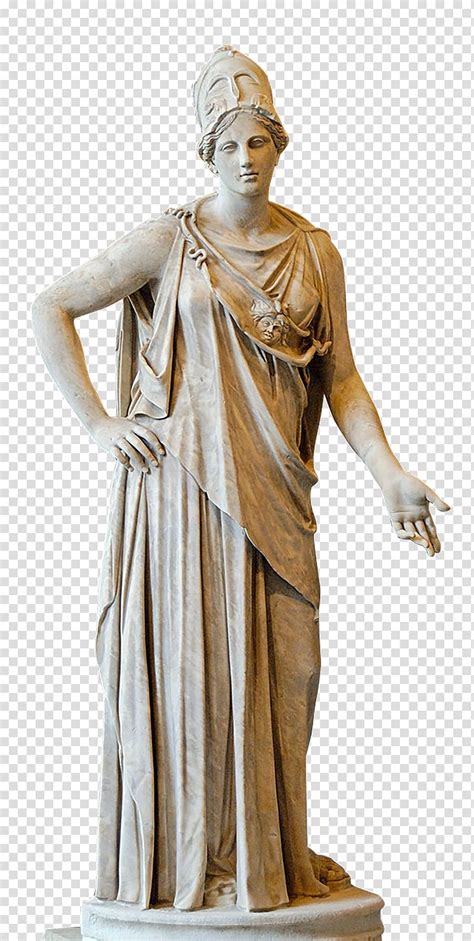 Woman Holding Her Hip Concrete Statue Zeus Athena Greece