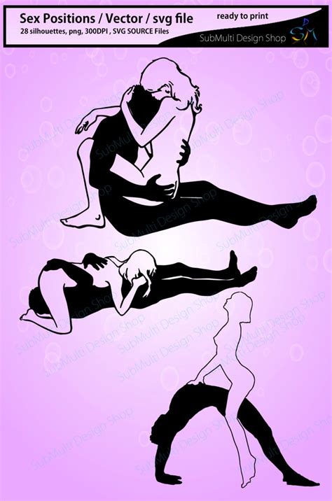 sex silhouettes vector sex position sex svg file eps etsy