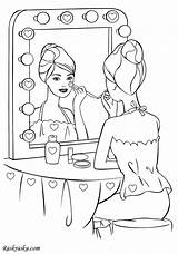 Coloring Pages Makeup Barbie Color Christmas Printable Paper Girls Print sketch template