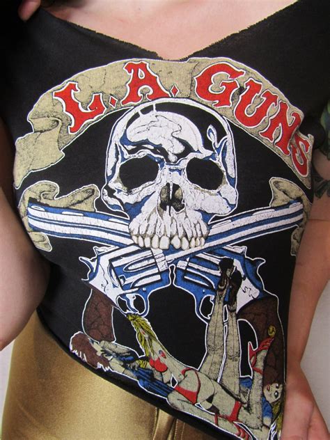 Vintage La Guns Tee 80s Sex Booze And Tattoos Concert Shirt Etsy