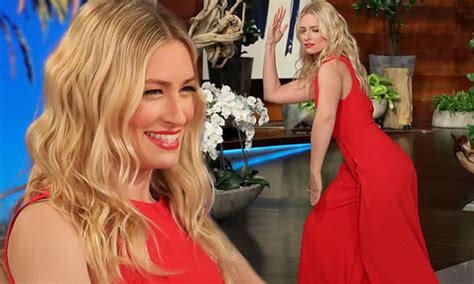 beth behrs dishes on her first lap dance experience while on the ellen degeneres show daily