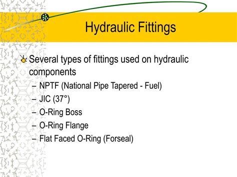 Ppt Hydraulic Lines And Fittings Powerpoint Presentation Free