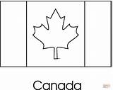 Coloring Flag Pages Canada Printable sketch template