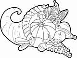 Cornucopia Coloring Printable Pages Thanksgiving Color Kids Print Fall Adult Sheets Supplyme Flower Getcolorings Choose Board sketch template