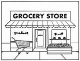 Grocery Compton sketch template