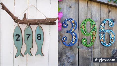creative diy house numbers