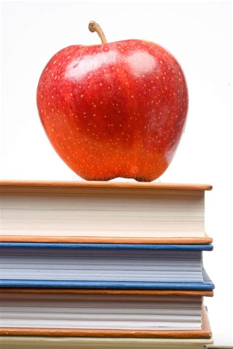 apple  books stock image image  white book fruit