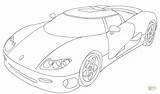 Koenigsegg Coloring Pages Drawing Konigsegg Printable Regera Cars Supercars sketch template