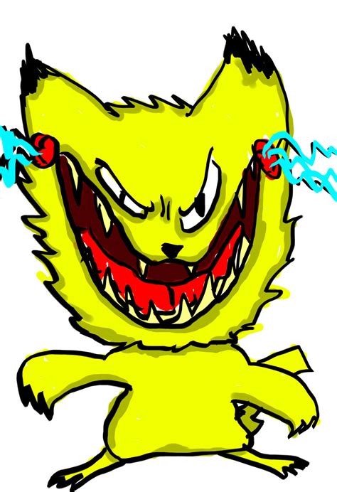 angry pikachu  andrea perry  deviantart