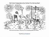Coloring Outdoor Sheet Activities July Fourth Printables Theme Printable Kids Fun Independence Solus Chef sketch template