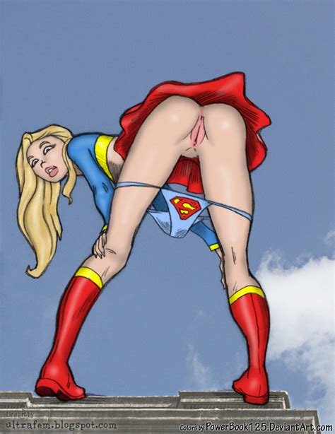 rule 34 female ass bent over blonde hair dc female long hair panties pussy supergirl tagme