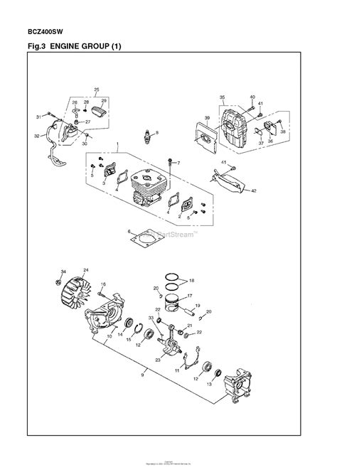 red max bczsw    parts diagram  engine