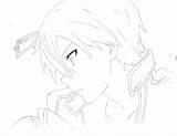 Coloring Kirito Sword Online Pages Sao Deviantart Anime Drawing Drawings Library Comments Line Manga Add sketch template