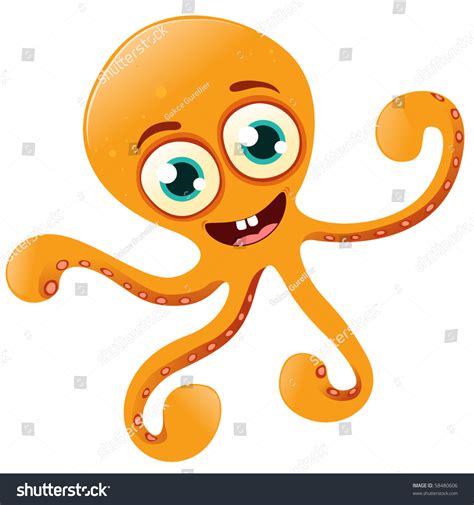 cartoon octopus character stock vector  shutterstock