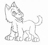 Pup Lineart Baby sketch template