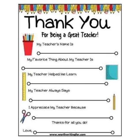 teacher appreciation printables healthy happy teacher