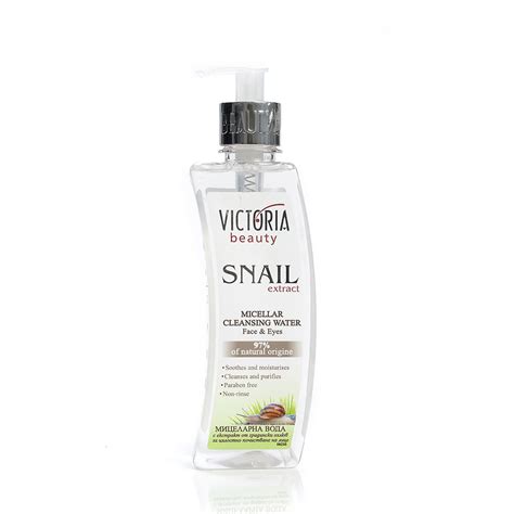 cleansing micellar water with a garden snail extract