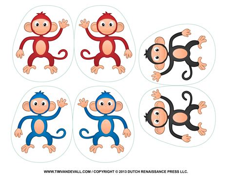 printable monkey clipart coloring pages cartoon crafts  kids