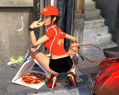 reality scene pizza girl hot by praey1 on deviantart
