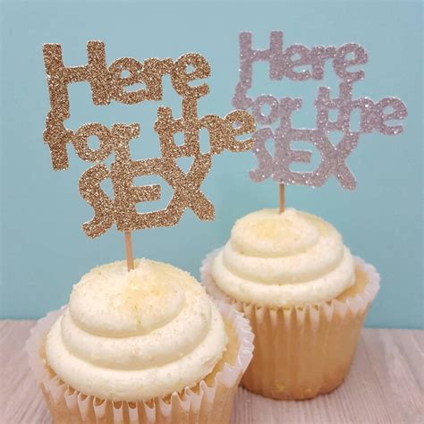 gender reveal cupcake topper here for the sex reveal party etsy