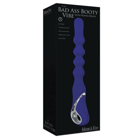 adam and eve badass booty vibe w power boost rechargeable anal vibrator