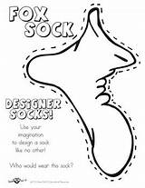 Socks Seuss Sock Own Fox Dr Week Crafts Coloring Crazy Activity Lessonplans Craftgossip Activities Pages Preschool Board Leave Writing School sketch template