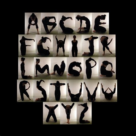 body alphabet  behance