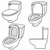 Toilet Flushing Clip Vector Flush Illustrations sketch template